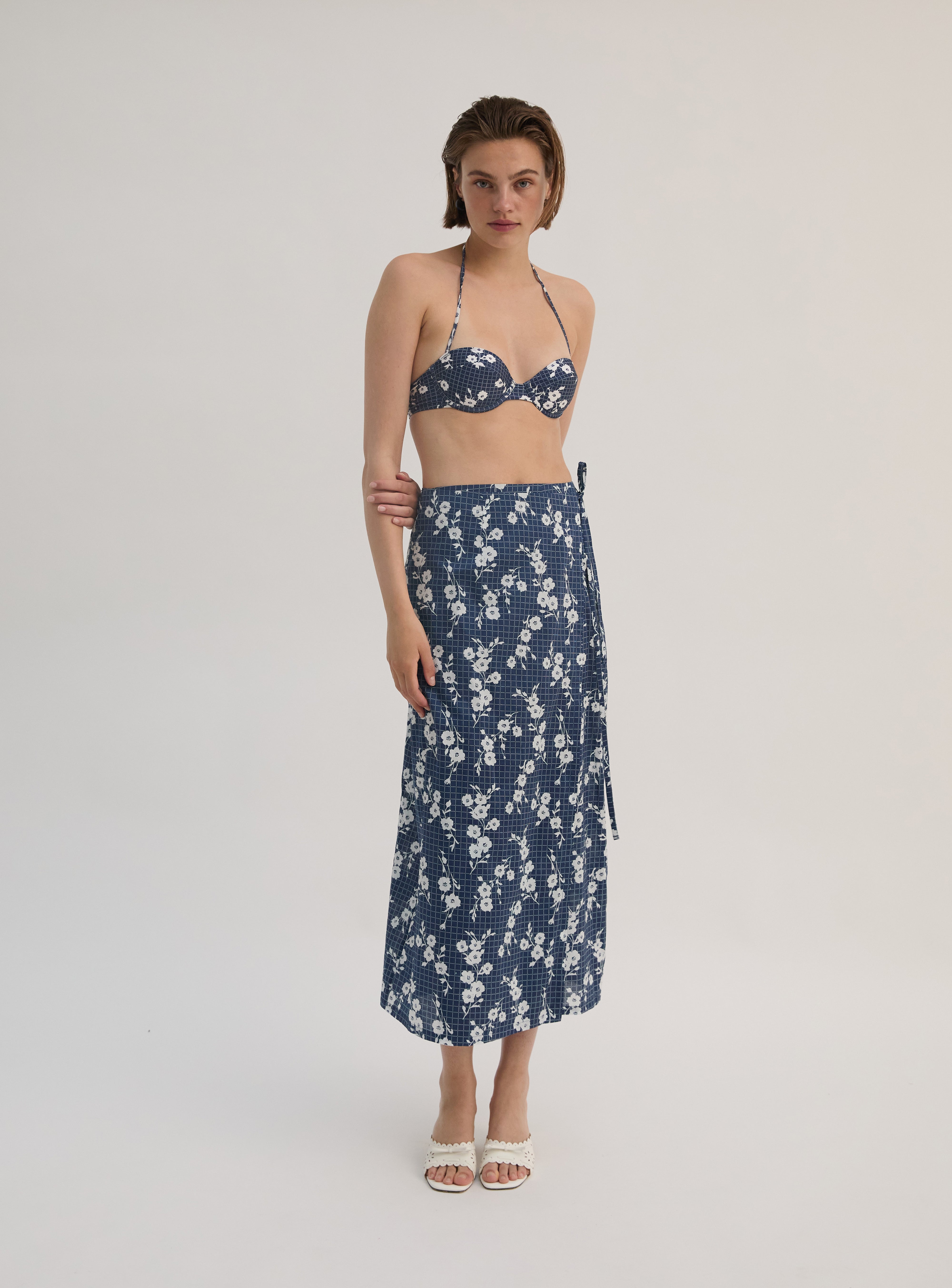 Carmen Floral Cotton Wrap Skirt – anielka