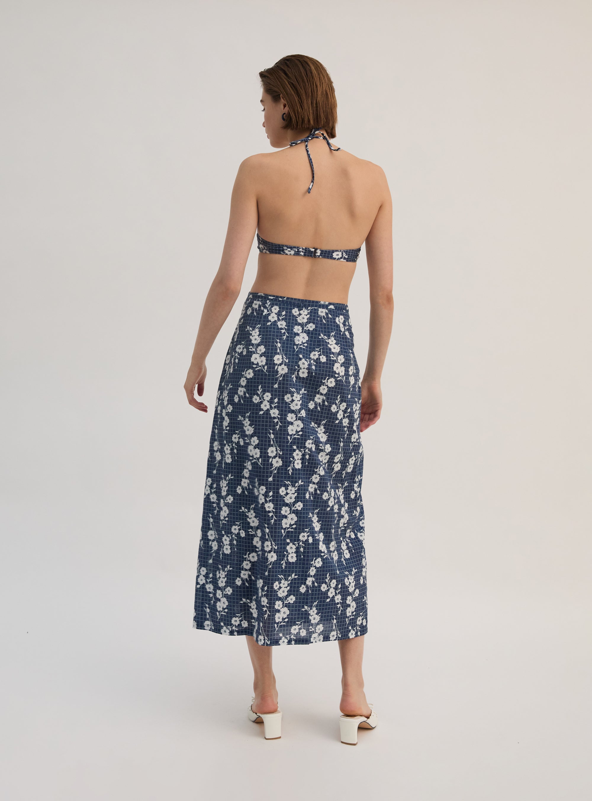 Carmen Floral Cotton Wrap Skirt