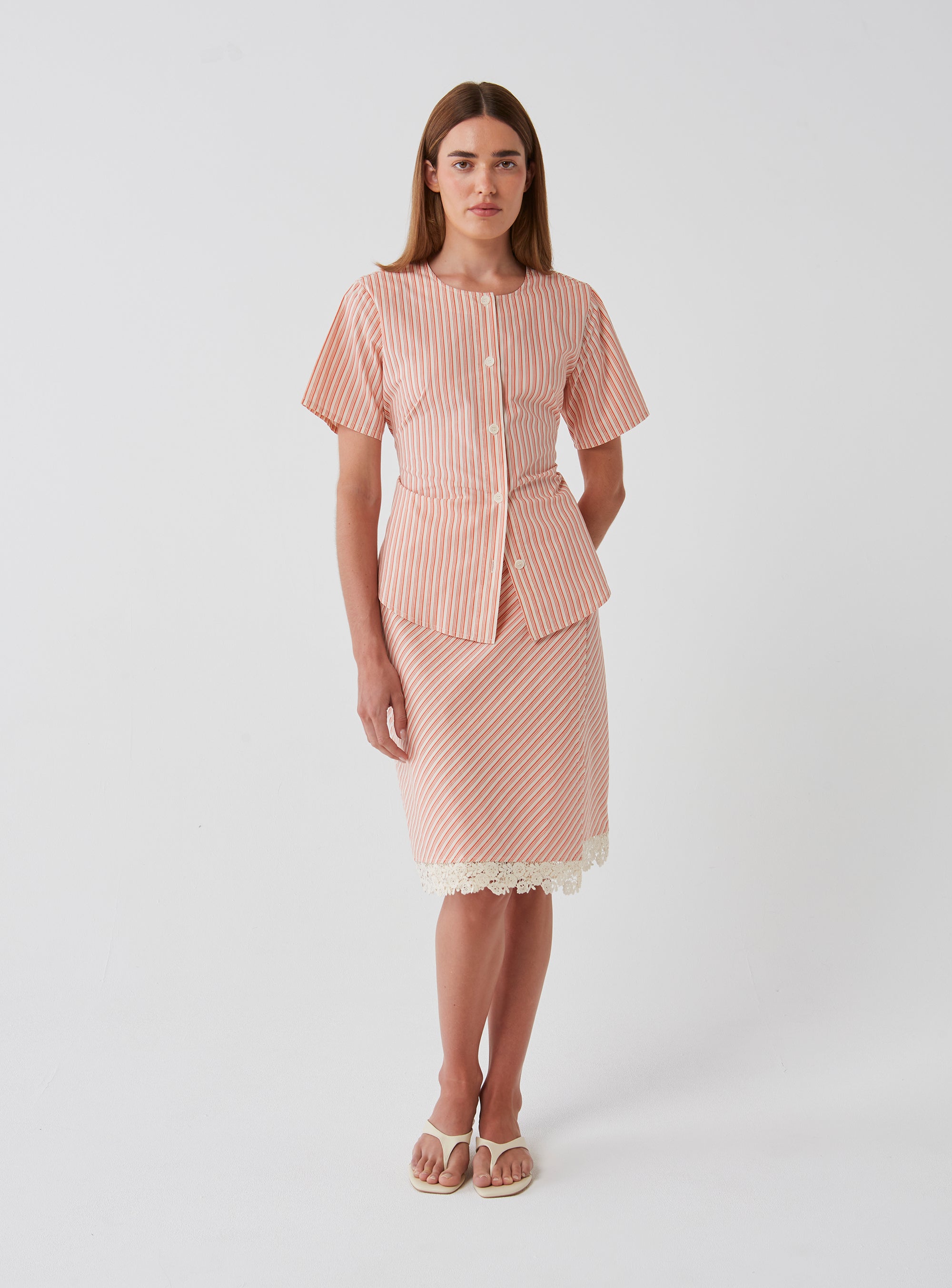 Cotton Stripe Versa Top