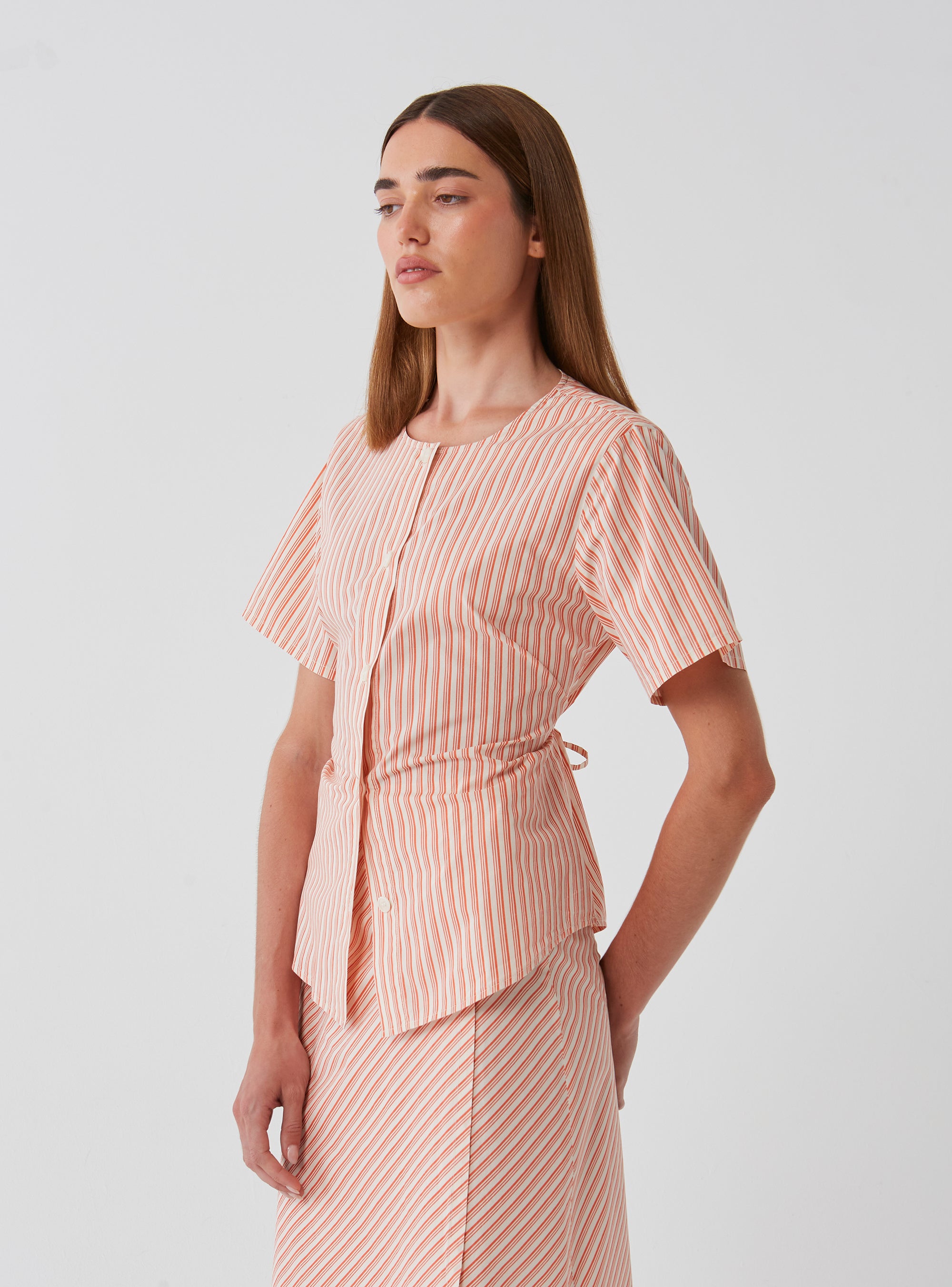 Cotton Stripe Versa Top