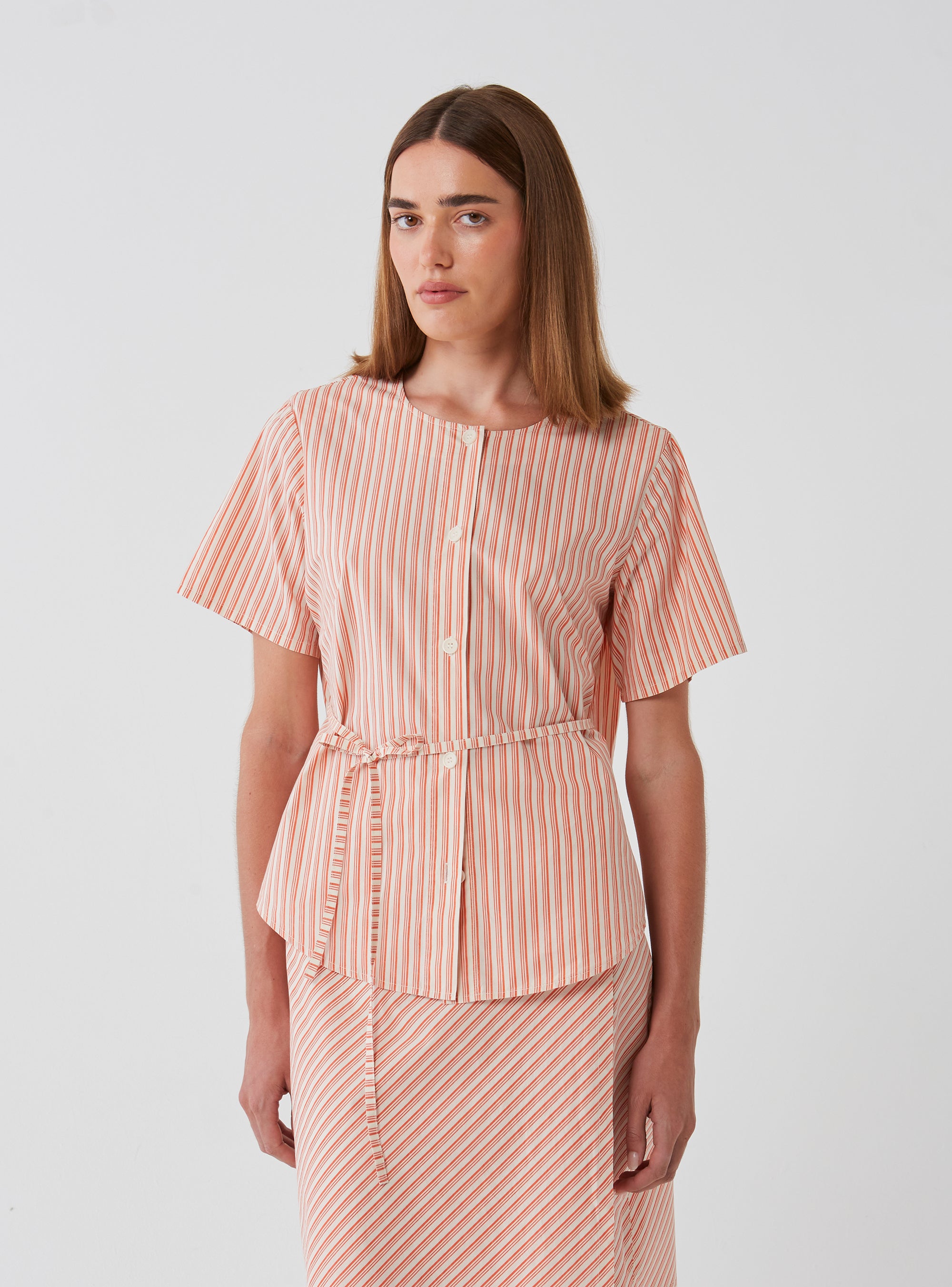 Cotton Stripe Versa Top