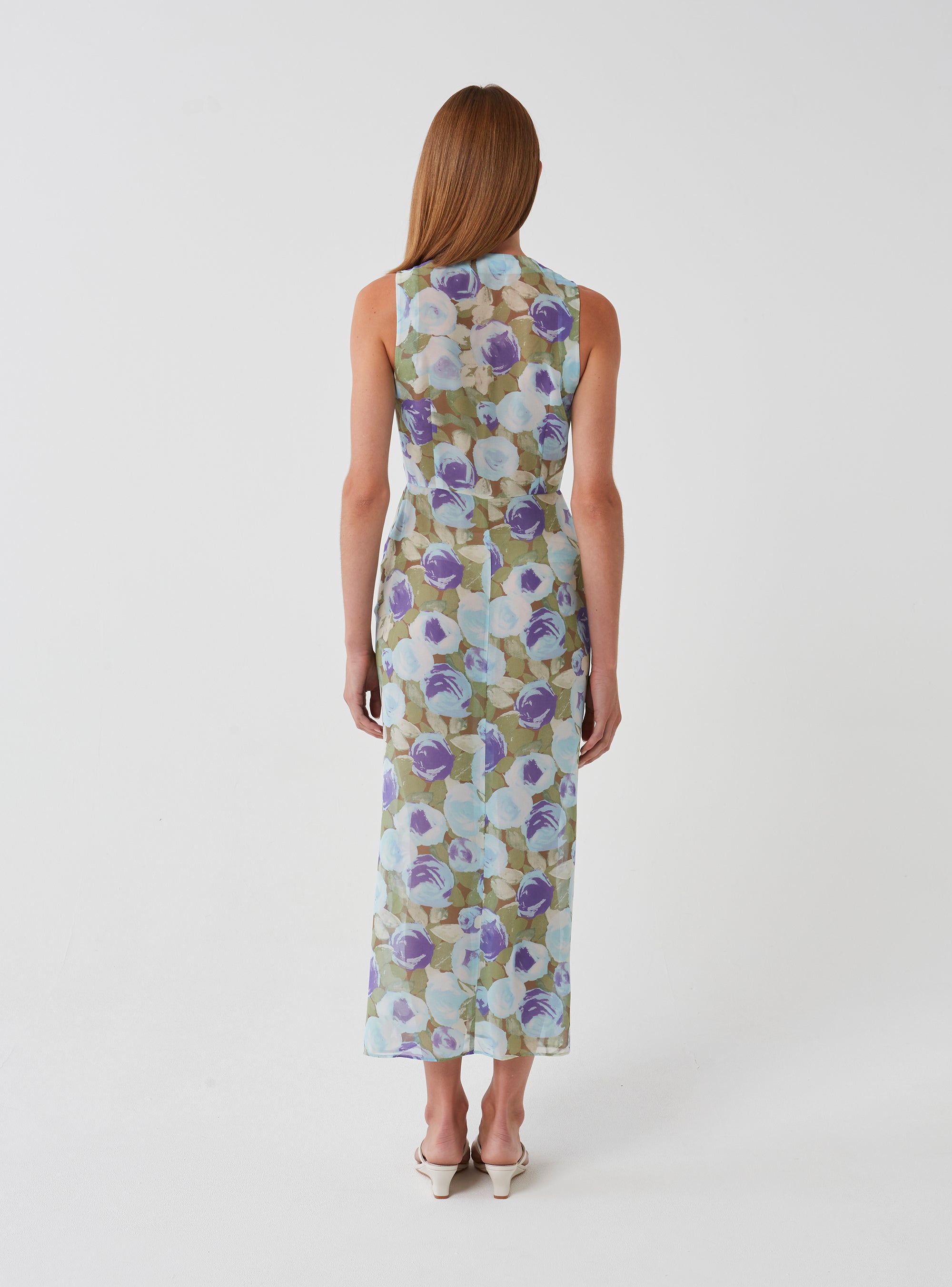 Floral Tie Front Dress