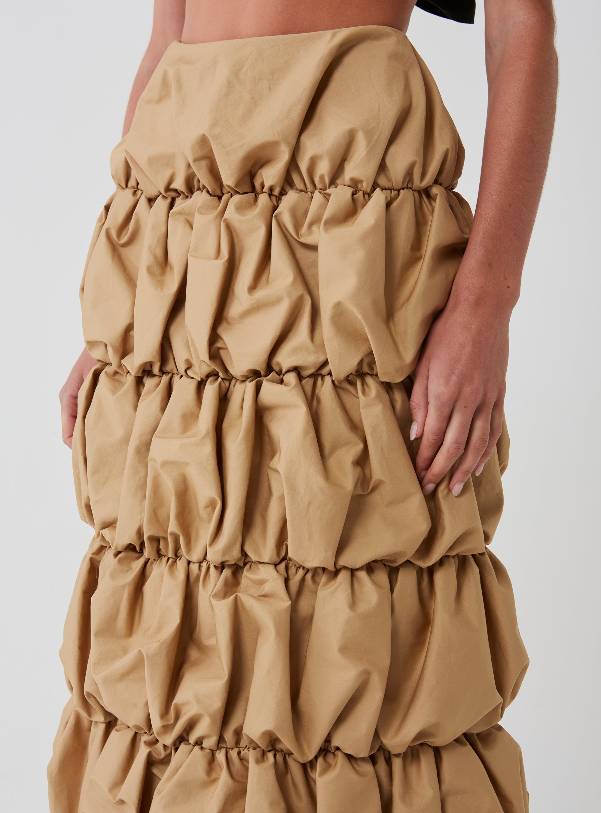 Cotton Tiered Skirt